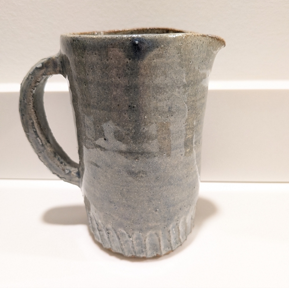 Small Rustic Handmade Pottery Pitcher - Picture 2 of 7